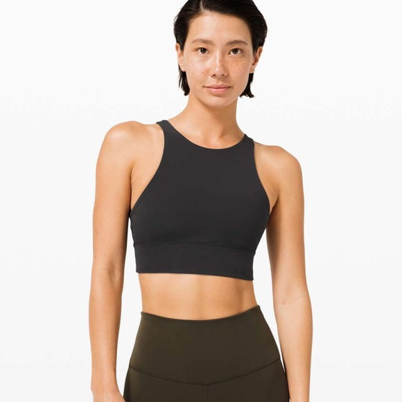 lululemon athletica Other - Lululemon Energy High-Neck Longline Tough Bra *Medium Support, B-D, Black 10